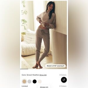 ALO Yoga Gravel Heather Women's Set